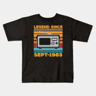 Legend Since 1983 Birthday 40th Sept Kids T-Shirt